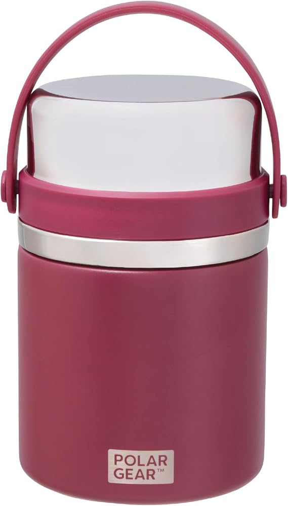 Polar Gear 600ml Insulated Food Flask For Hot Food - Soup Flask + Spoon