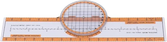 Keenso Flight Computer Plastic Aviation Pilot Calculator with Turntable for