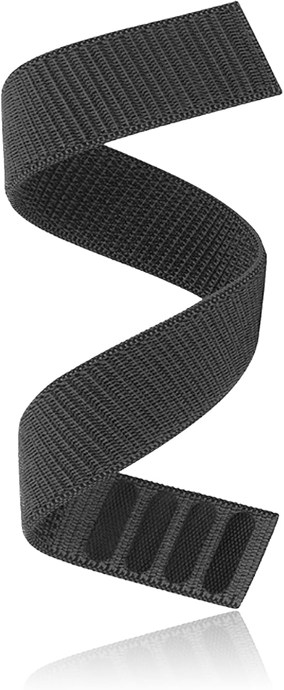 Hook and Loop Nylon Watch Strap, Ultralight Sport Wrist Band,22mm Quick Dry,Super Rugged Nylon Sports Strap With Woven Loop Design, For Men