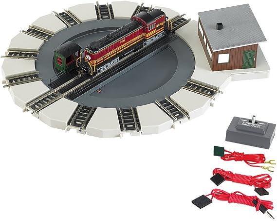 Bachmann Industries Motorized Turntable Train Car, N Scale,Silver