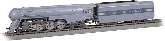Bachmann Trains - Dreyfuss Streamlined Hudson with DCC TCS WOWSound® On Board - NEW YORK Central #5450 (1938 Livery w/Scullin Drivers) - HO Scale