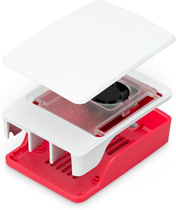 Raspberry Pi Case - for Raspberry Pi 5 (Red/White)
