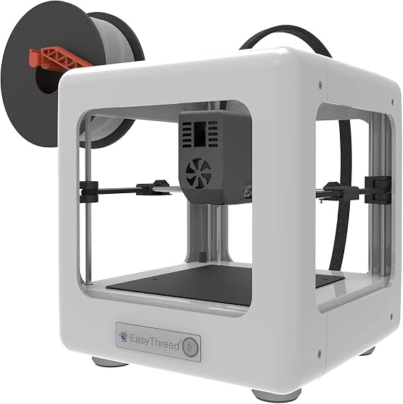 3D Printer, Easythreed Nano Desktop Mini Printing Size for Household Education with TF Card, USB Cable, Power 250g 90x100x110mm(White British Code)