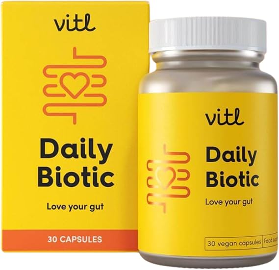 Vitl Daily Biotic, Gut Health Supplement with 14 Billion CFU, 30 Day Supply