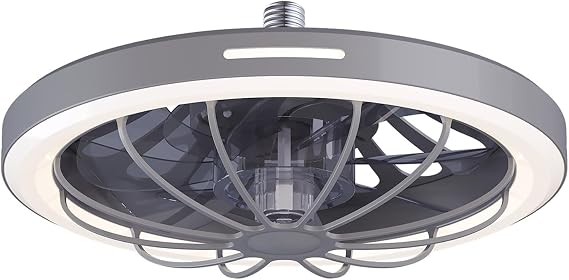 Easy Installation Ceiling Fan with Light Remote Control Energy Efficient Cooling Technology Bedroom Ceiling Fans Fan with Light and Control Remote, White [Energy Class C]