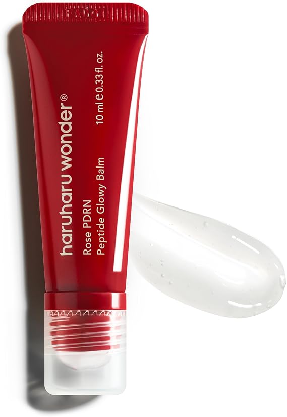 haruharu wonder Rose PDRN Peptide Glowy Balm, 10 mL, Glossy Clear