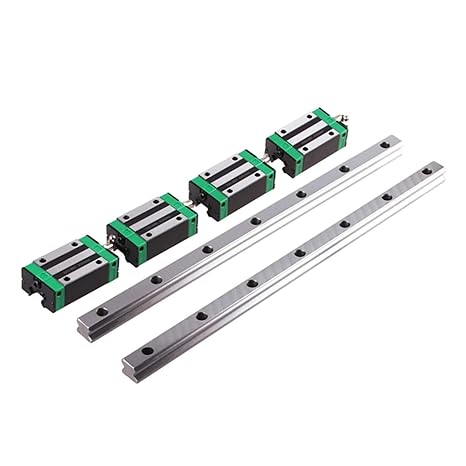 HGR15 Square Linear Guide Rail 2pc + 4pcs HGH15CA Slide Block Carriages For CNC Router Engraving(800MM)
