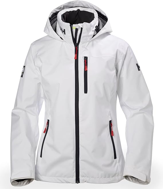 Helly Hansen Women's Crew Hooded Jacket White Medium