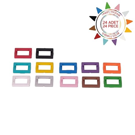 Fast-Fit SC-Simpleks/LC-Dupleks 24'lü Fiber Optik Adaptör Sabitleyici Plastik Aparat - 12 Renk