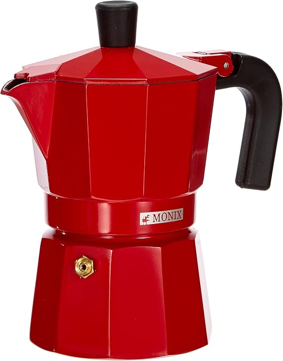 Monix Strawberry | Italian Coffee Maker 3 Cups [Energy Class A]