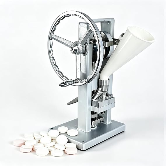 Manual Tablet Press Machine for Powder Tableting, Up to 2000 Pieces/Hour