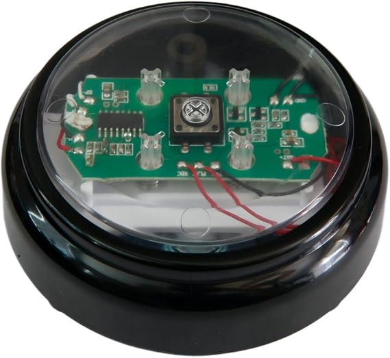 The First NO-Touch Talking Button - Wave Your Hand to Activate. Wave-Activated, Record up to a 30-Second Message on Our Recordable Sound Button. Black Base/Clear Top,
