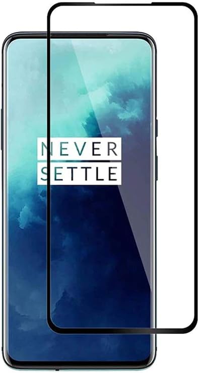 Microcase OnePlus 7T Pro 3D Curved Tam Kaplayan Çerçeveli Tempered Ekran Koruyucu - Siyah