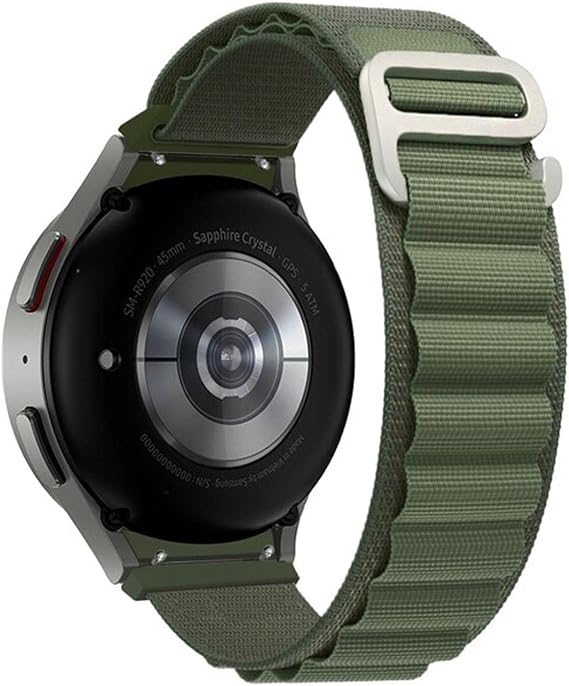 Microsonic Samsung Galaxy Watch 6 Classic 47mm için Kordon Alpine Loop Yeşil [Galaxy Watch 6 Classic 47mm ile Uyumlu Kordon - Yeşil]
