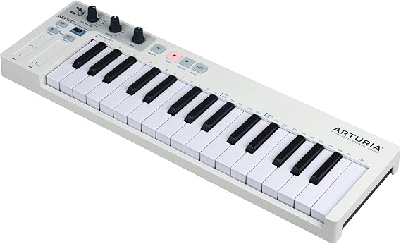 Arturia - Keystep - Portable MIDI Controller, Sequencer and Arpeggiator - 32 Slimkeys, 8-Memory Polyphonic Step Sequencer, 8-Mode Arpeggiator, CV-Compatible - White