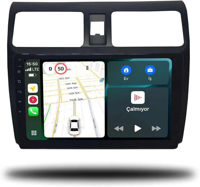 MarTechno Android Carplay Multimedya 2006-2011 4GB RAM 6GB RAM 128GB Hafıza Suzuki Swift ile uyumlu
