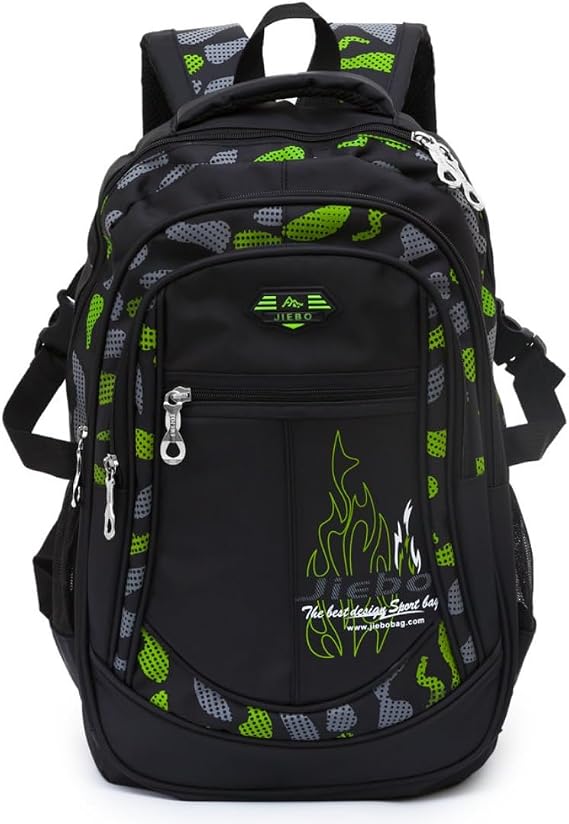 ADGBPE Boys Backpack School Bag Secondary Rucksacks Teenage Student Durable Heavy Duty Large Kids Bookbags Waterproof