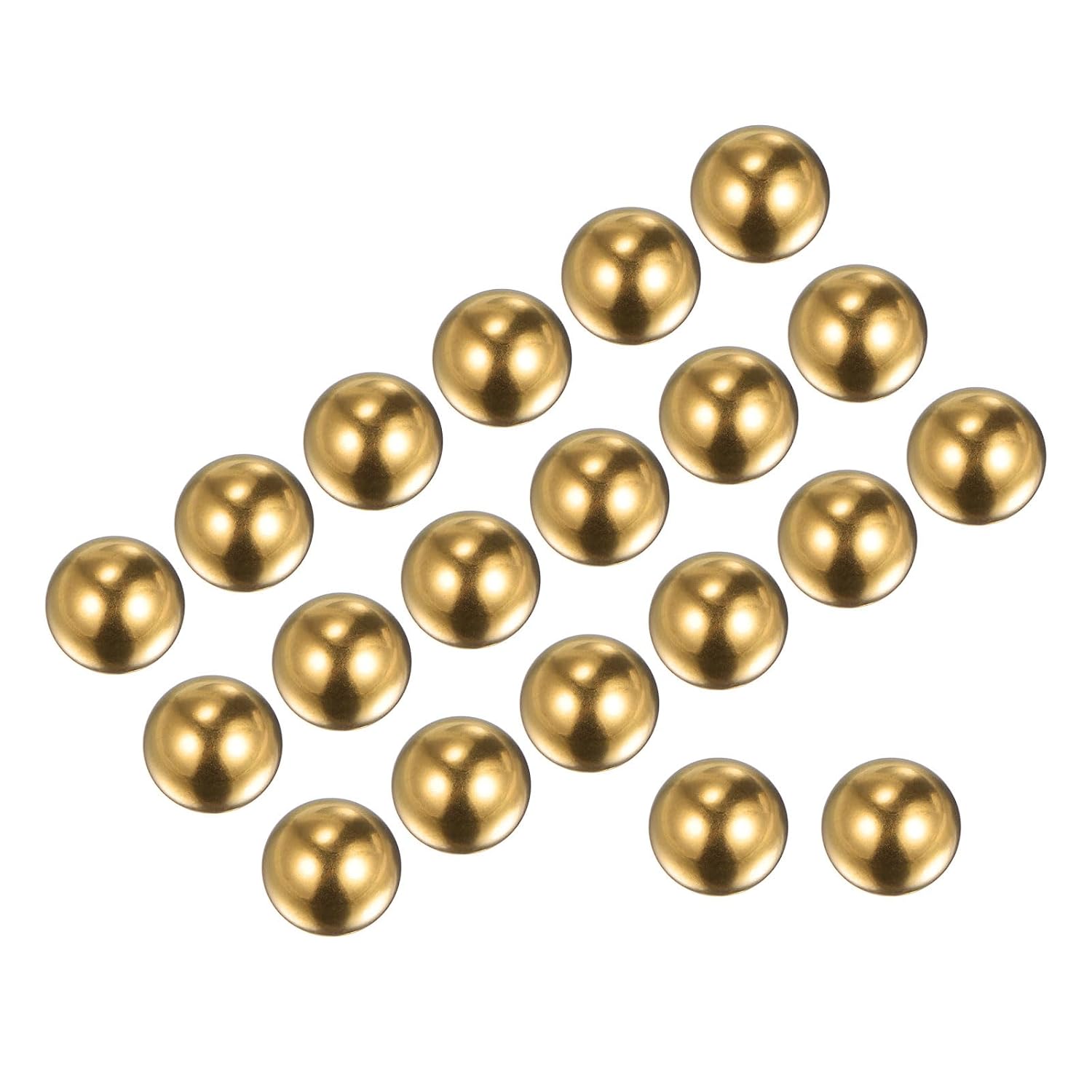 Kozelo 20pcs Brass Precision Balls - [8mm] Round for Bearings Bushings Valves Use