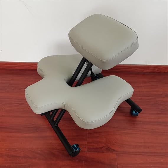 Cross Legged Chair,Office Chair Cross Legged Chair，Height-Adjustable Kneeling Office Chair 330lbs, Soul Seat Cross Legged Chair on Wheels, Posture Chair for Desk Home Meeting/Study/Powder Ro