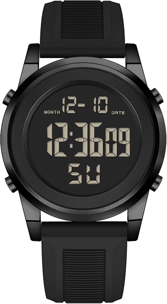 Military Black Waterproof Sports Wrist Watches for Men Digital Tactical Mens Sport Watches Waterproof Military