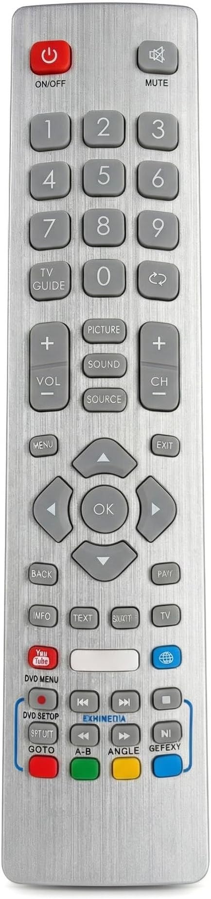 Replacement Sharp TV Remote Control with 2 Shortcuts Button, Universal Remote Control for Sharp Aquos TV, No Setup Required