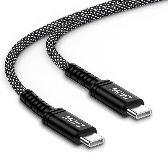 240W USB C充電器 高速充電ケーブル、3フィート USB C - USB C カープレイコード 高速充電Android携帯電話 iPhone 17 Pro Max 17 Air 16E 16 Pro Max 16 Plus 15、Samsung Galaxy S25 S24 S23 Z Flip 7 6 5 A17用