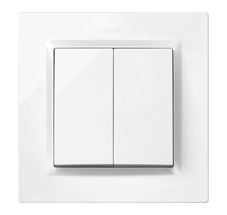 Simon 10 Switch Double Switch 230v White