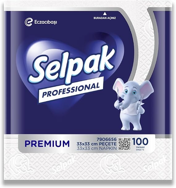 Selpak Professional Peçete, 33x33 Cm, 100 Yaprak