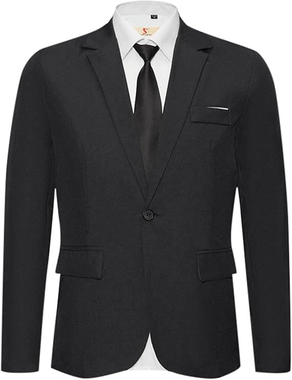 Formal Blazers for Men Uk, Jackets for Men Uk Winter, Slim Fit Casual Blazer Formal Business Suit Jackets Vintage Smart Blazer Versatile Everyday Suit Suitable for Work