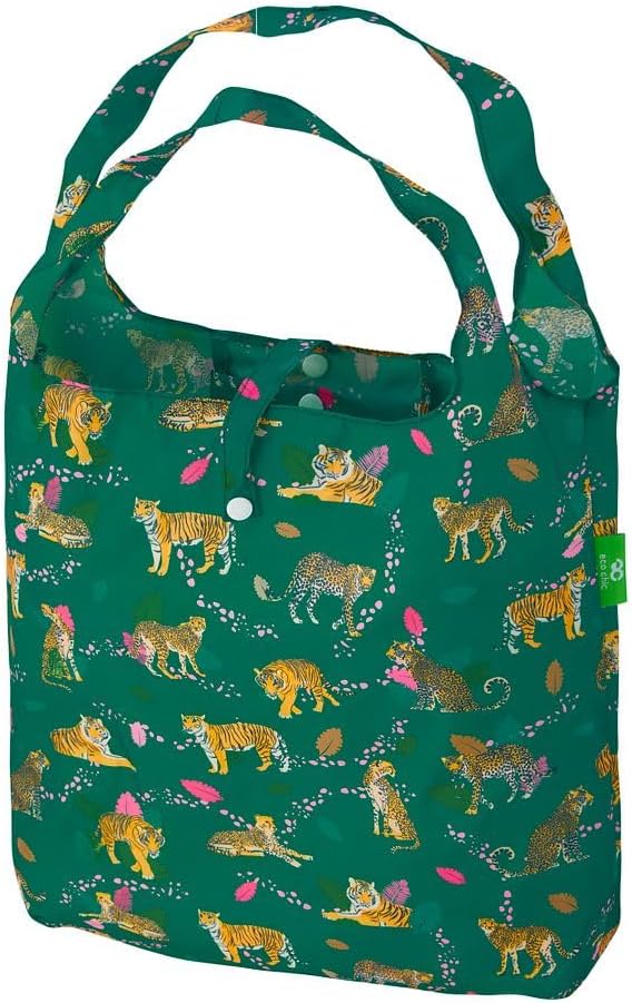 ECO CHIC Lightweight Foldable Reusable Shopping Bag Water Resistant Tote Bag