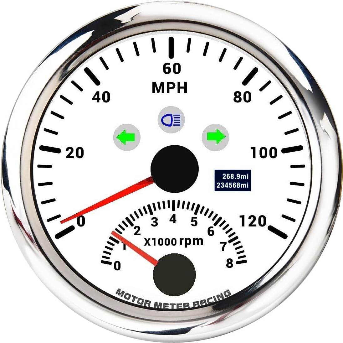 MOTOR METER RACING W PRO GPS Speedometer