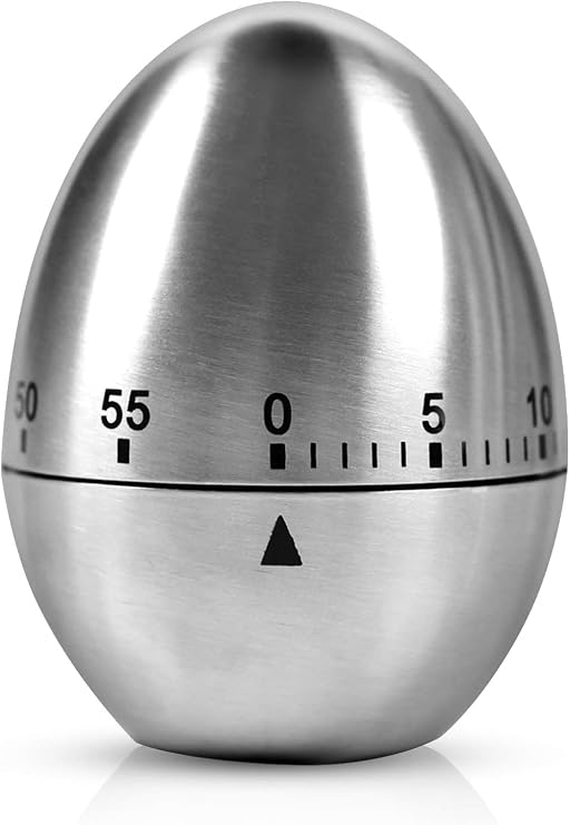 Stainless Steel Egg Timer Mechanical Kitchen Timer Timer