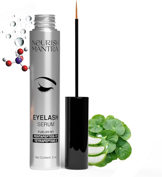 Nourish Mantra Eyelash Growth Serum | Advanced Multi-Peptide Formula for Fuller, Healthier-Looking Lashes