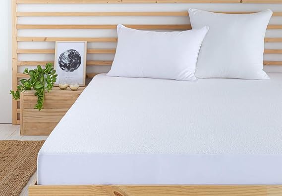 Todocama - Waterproof and Breathable Adjustable Terry Mattress Protector (All Sizes Available) (Bed 200 x 190/200 cm)