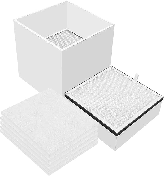 Replaceable H13 Filter Compatible with FumeClear FC2004 Fume Extractor, 1st&2nd&3rd Layer Pre-Filter Hepa Carbon Filter (1+5 Sets)