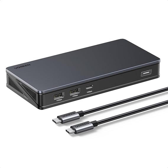 UGREEN Laptop Docking Station, 9-in-1 Dual 4K@60Hz Dock with DisplayLink