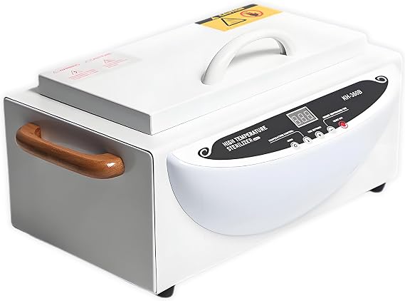 500 Watt Dry Heat Sterilizer, 2.5 Liter High Temperature Hot Air Sterilizer Machine with LED Display for Nail Salon, Barber Shop, Pedicure, Beauty Spa & Tattoo Equipment