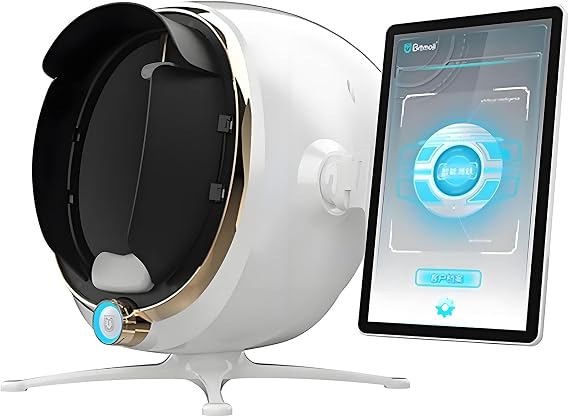3D Digital Skin Analyzer Detector, AI Smart Facial Skin Analysis Machine, 13.3/21.5Inch HD Screen 38 Million Pixels, 8 Spectral Facial Moisture Analyzer for Beauty Salon Healthy Skin Care(13.3in)