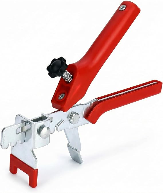 QWORK® Tile Levelling System, Tile Levelling Tool, Tile Wedges Tile Installation Tools, red