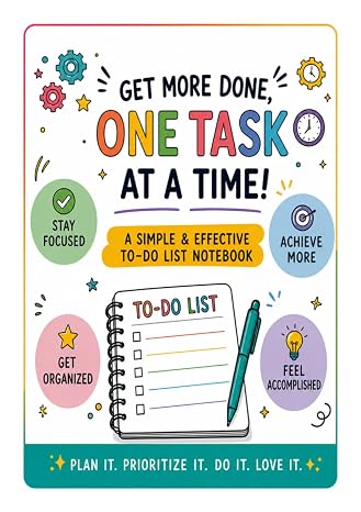 To-Do List Notebook: A Simple & Effective To-Do List Notebook | Undated Daily Task Planner with Priorities, Checklist & Notes for Work, School & Home
