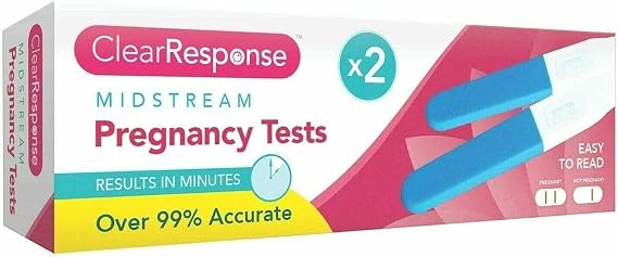 midstream Pregnancy Test 2 Pack, 99% Accurate, Faster Than a Minute