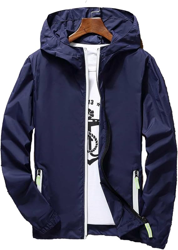 Bomber Jacket Men, Lightweight Jackets for Men Uk Flight Jacket Thin Windbreaker Outwear Casual Coat Baseball Sportswear with Multi Pockets Aviator Jackets Mens Windbreaker Jacket Men Jackets