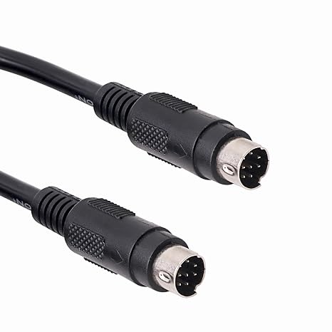 Mini DIN Extension Cable 8 Pin Male to Male MD8 Straight Male Adapter (71")