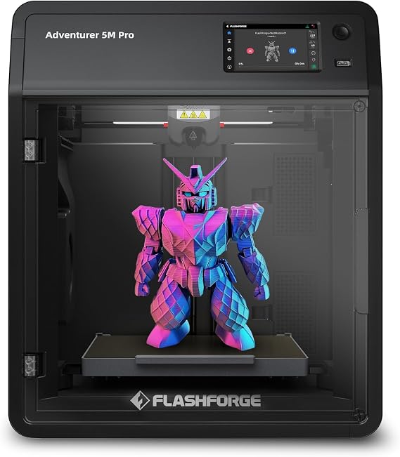 FLASHFORGE 3D Printer Adventurer 5M Pro, High Speed Printing, Sealed 3D Printer for School, Family, Student, 220x220mm