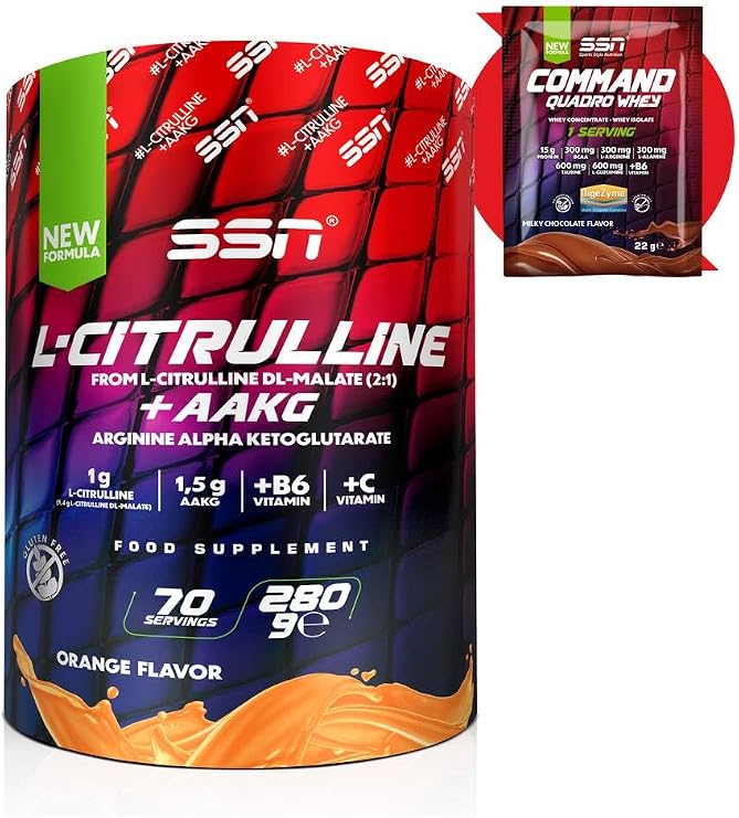 SSN Sports Style Nutrition Citrulline Malate Refuel + AAKG 280 Gr (Portakal)