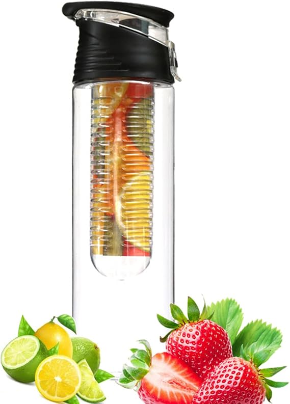 Fruit Infuser Water Bottle - 28oz Large Leakproof Drinking