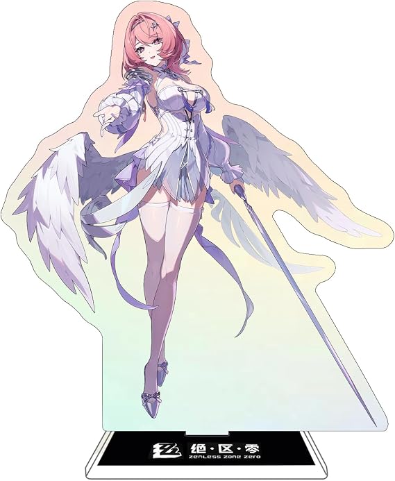 Rainteam Zenless Zone Zero Characters アクリルスタンドフィギュア、ゲームファンコレクションのためのカラフルで絶妙なキャラクターデザインRemielle Dan