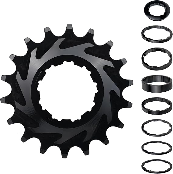 WEEROCK Bicycles Single Speed Conversion Kit, 16T 18T Bicycle Single Speed Cassette & Spacer for Easy Conversion to Single Speed Gear, Mountain Bikes Conversion Kits With