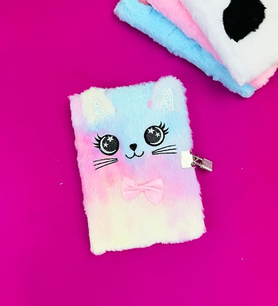 Sevimli Hayvanlar Peluş Defter Kedi