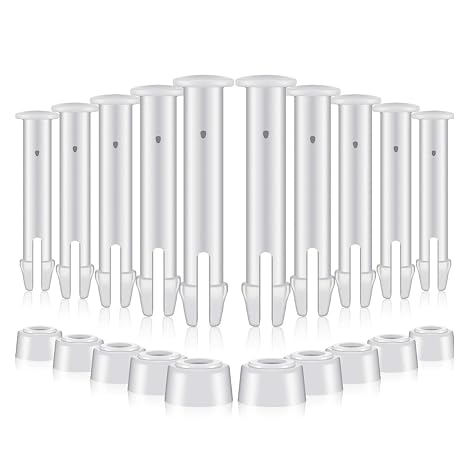 10 Pack Plastic Pool Joint Pins with Seals, Prism Frame Swimming Pool Replacement Parts, Compatible with Intex Metal Frame Pools (Part No. 10312)